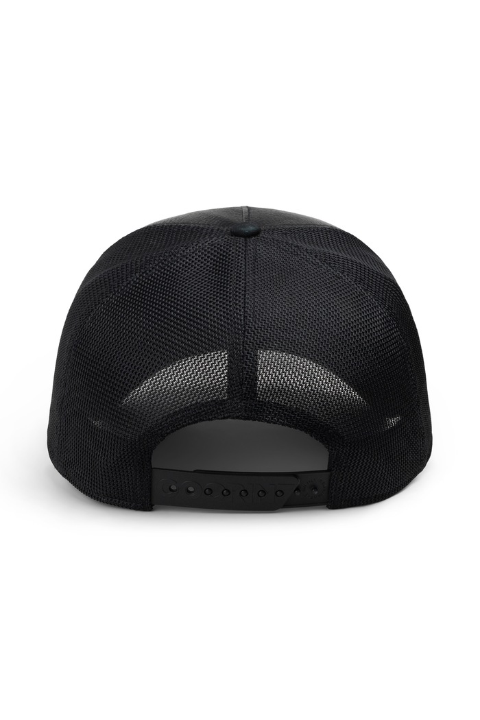 Czapka z daszkiem trucker z imitacji skóry Faux Leather Bear Goorin Bros 101.3167 czarny