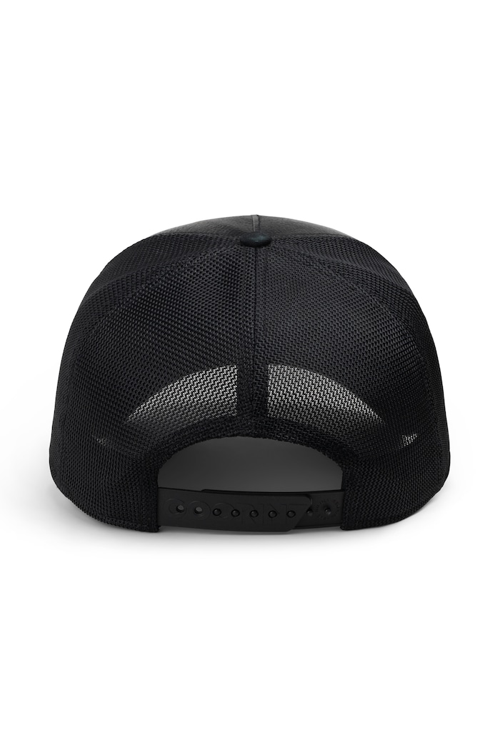 Czapka z daszkiem trucker z imitacji skóry Faux Leather Bear Goorin Bros 101.3167 czarny