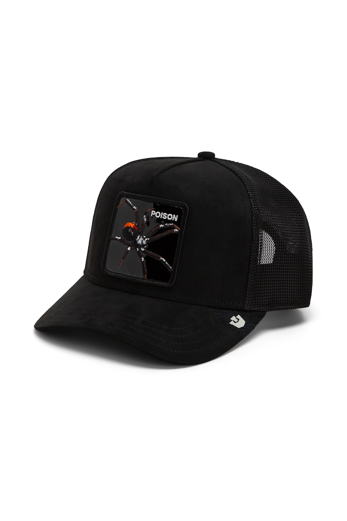 Goorin Bros Czapka z daszkiem trucker Black Out Spider czarny 101.3837