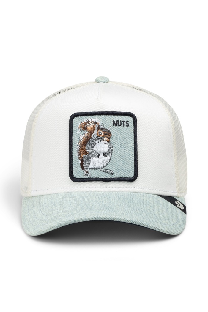 Goorin Bros Czapka z daszkiem trucker Denim Squirrel 101.3845 biały AW26