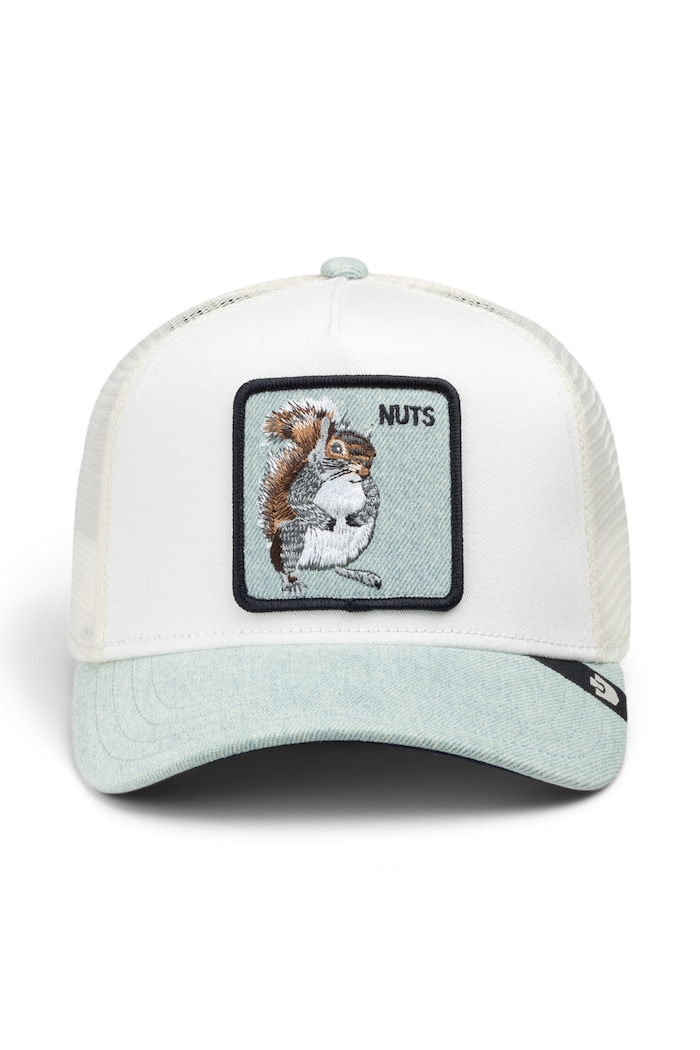 Goorin Bros Czapka z daszkiem trucker Denim Squirrel 101.3845 biały AW26