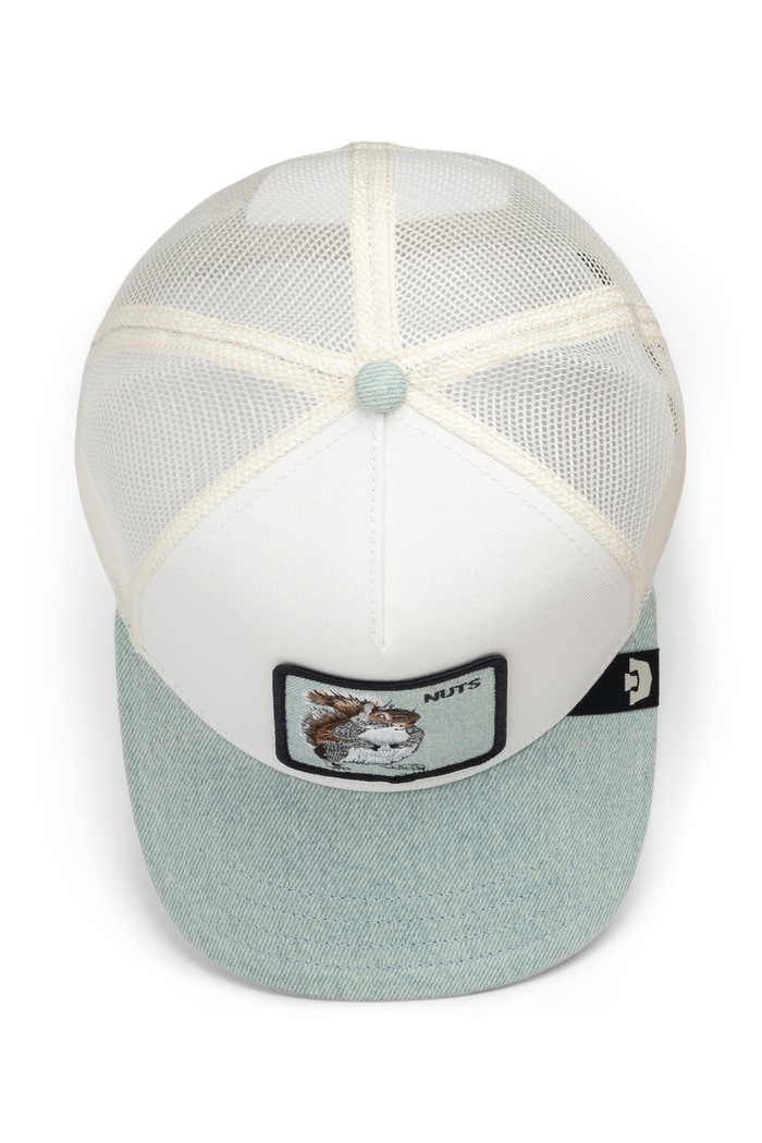 Czapka z daszkiem trucker Denim Squirrel Goorin Bros biały 101.3845
