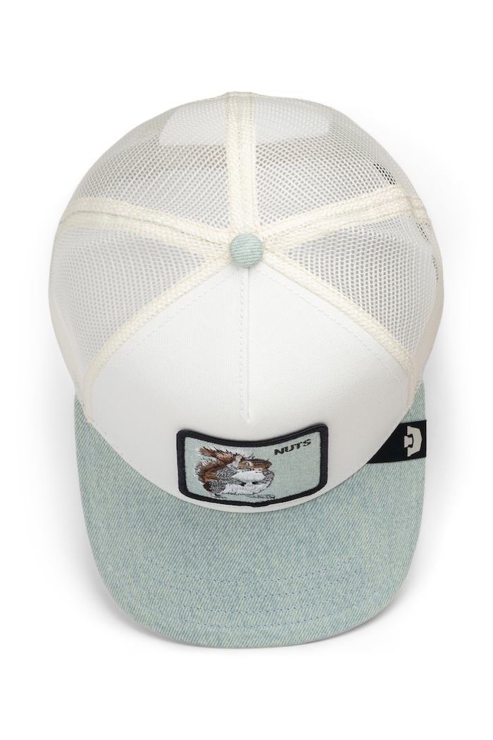 Czapka z daszkiem trucker Denim Squirrel Goorin Bros biały 101.3845