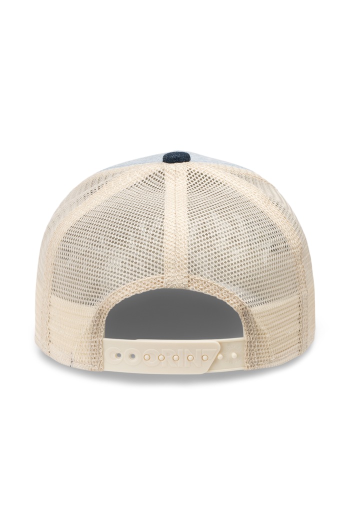 Czapka z daszkiem trucker Denim Cuddly Goorin Bros 101.3152 niebieski