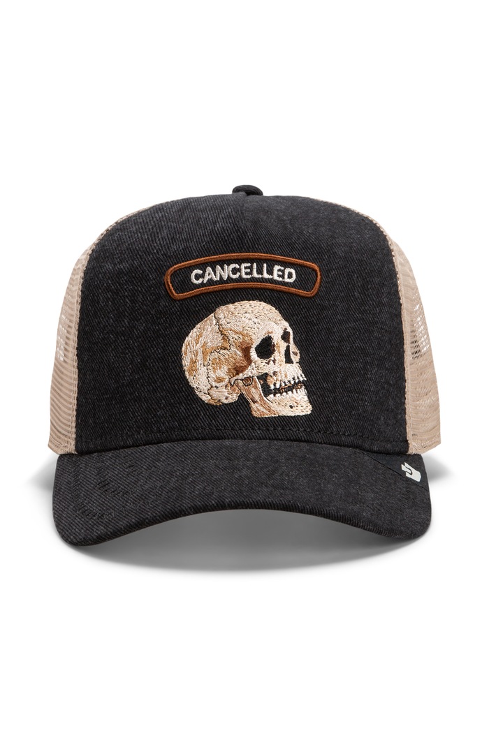 Goorin Bros Czapka z daszkiem trucker jeansowa Cancelled Denim Rocker 101.3142 czarny AW26