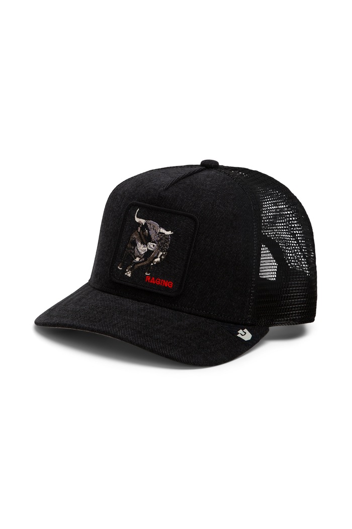 Goorin Bros Czapka z daszkiem trucker jeansowa Raging czarny 101.3158