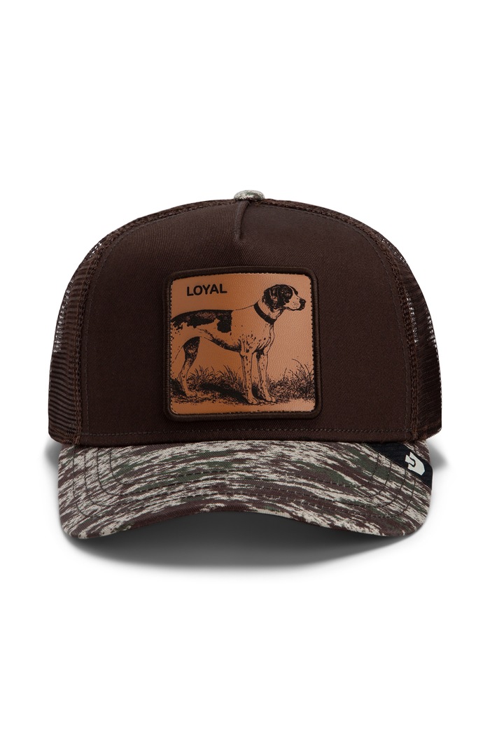 Goorin Bros Czapka z daszkiem trucker Camo Engraved Dog 101.3197 brązowy AW26