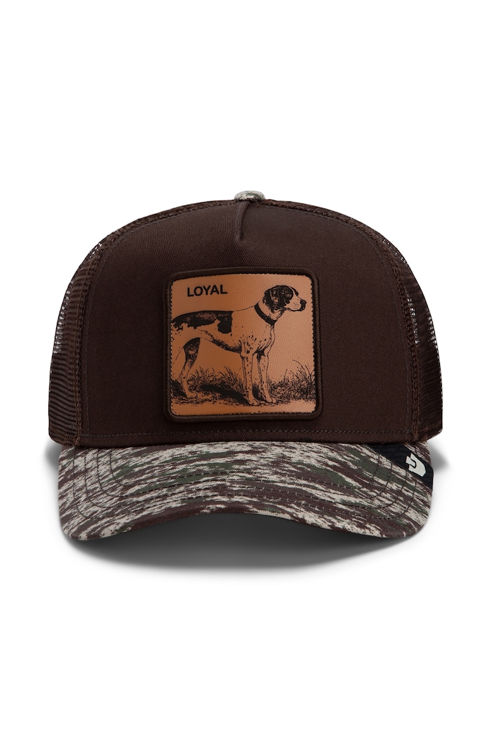 Goorin Bros Czapka z daszkiem trucker Camo Engraved Dog 101.3197 brązowy AW26