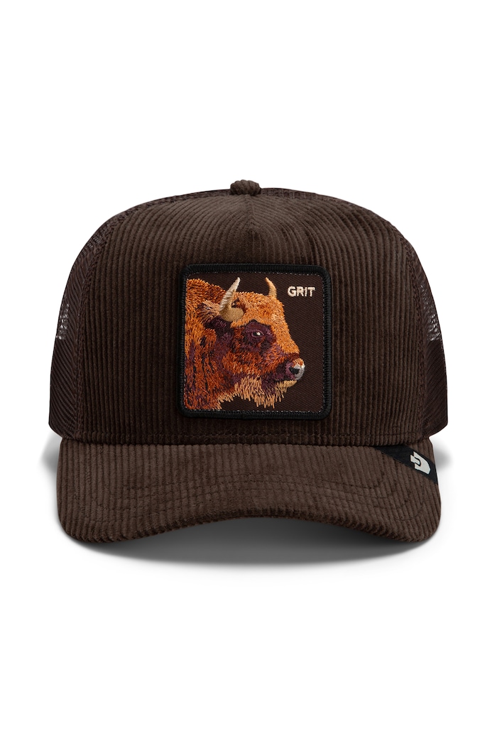 Goorin Bros Czapka z daszkiem trucker sztruksowa Corduroy Grit 101.3185 brązowy AW26