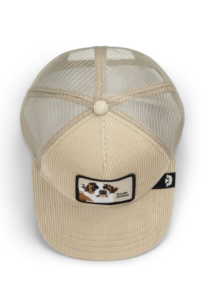 Czapka z daszkiem trucker sztruksowa Corduroy Top Dog Goorin Bros beżowy 101.3184