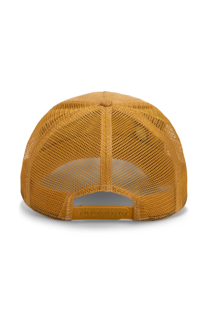 Czapka z daszkiem trucker sztruksowa Corduroy Boss Goorin Bros 101.3181 żółty