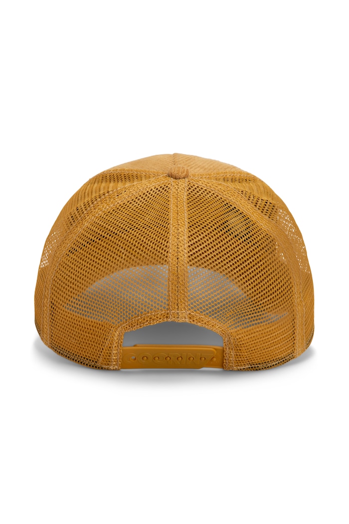 Czapka z daszkiem trucker sztruksowa Corduroy Boss Goorin Bros 101.3181 żółty