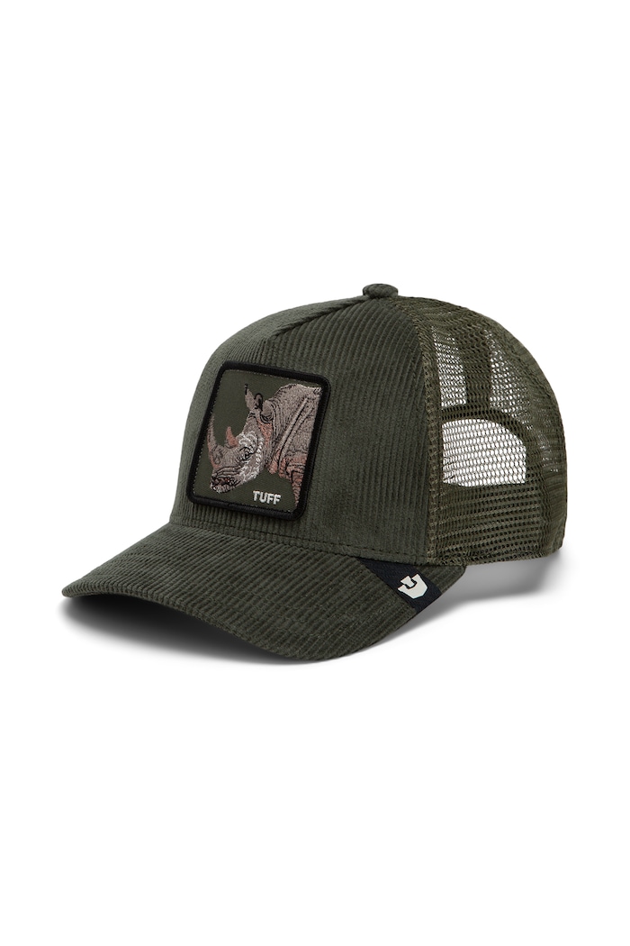 Goorin Bros Czapka z daszkiem trucker sztruksowa Corduroy Tuff zielony 101.3182