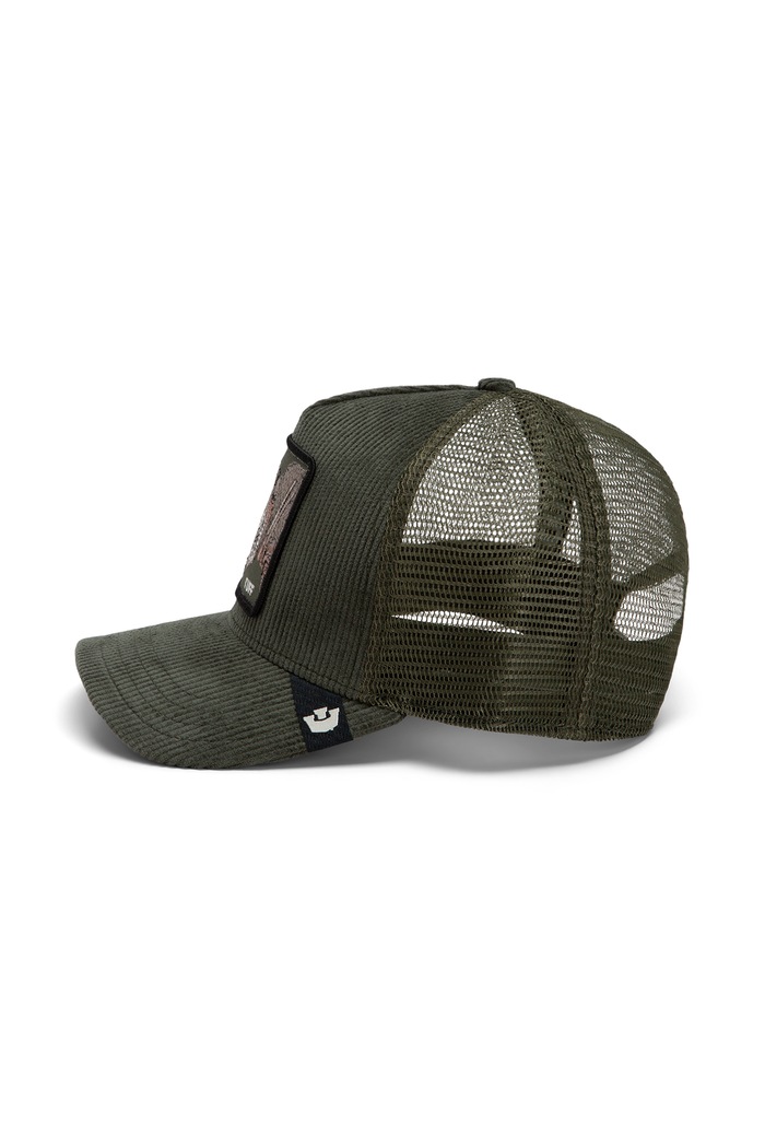 Akcesoria Goorin Bros Czapka z daszkiem trucker sztruksowa Corduroy Tuff 101.3182 zielony