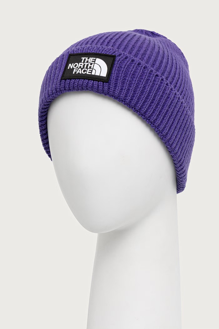 The North Face Logo Box Cuffed Beanie czapka NF0A8CHENL41 fioletowy AW26