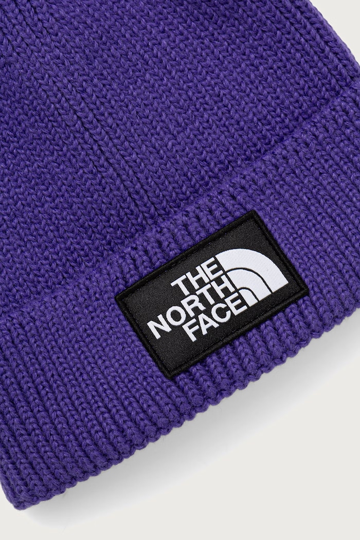 Akcesoria The North Face Logo Box Cuffed Beanie czapka NF0A8CHENL41 fioletowy