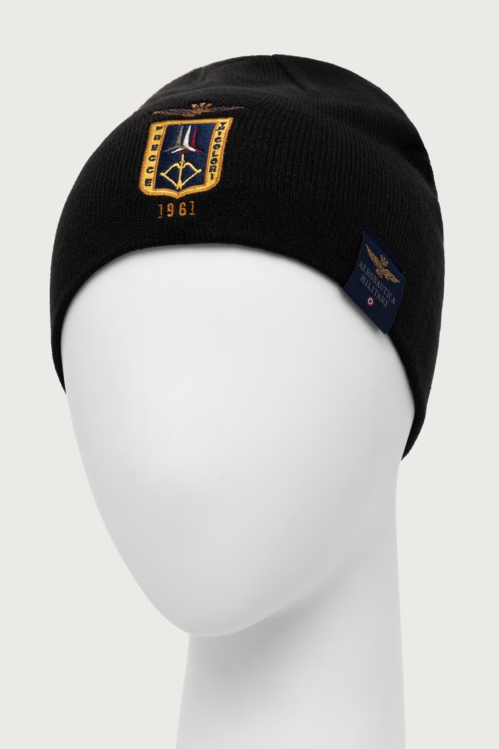 Aeronautica Militare czapka CU0092UL00450 czarny AW26