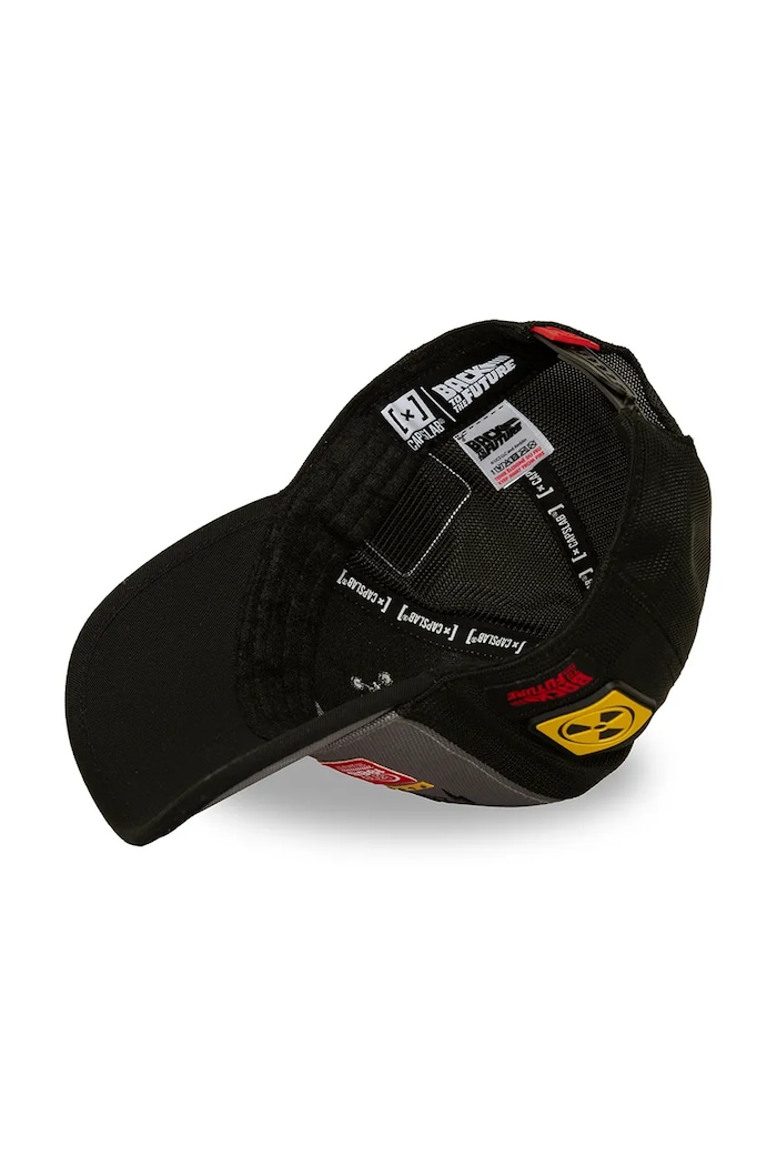 Czapka z daszkiem trucker z bawełną x back to the future Capslab szary CL.BTF2.1.PCT.BTF