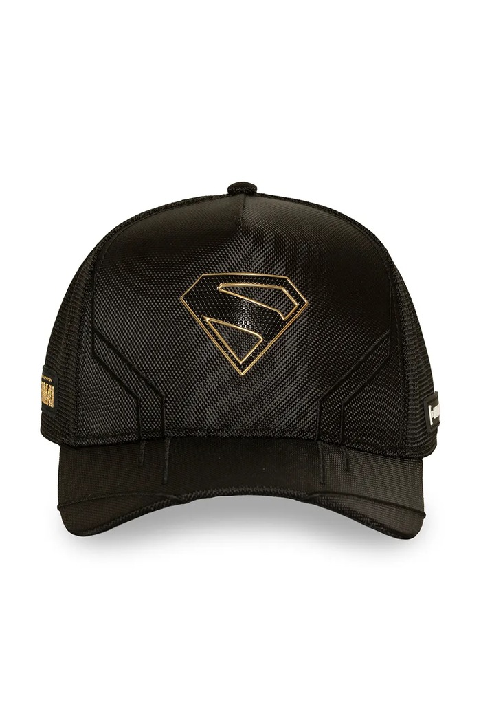 Capslab Czapka z daszkiem trucker z bawełną x DC Comics CL.DC13.1.PCT.TEC czarny AW26