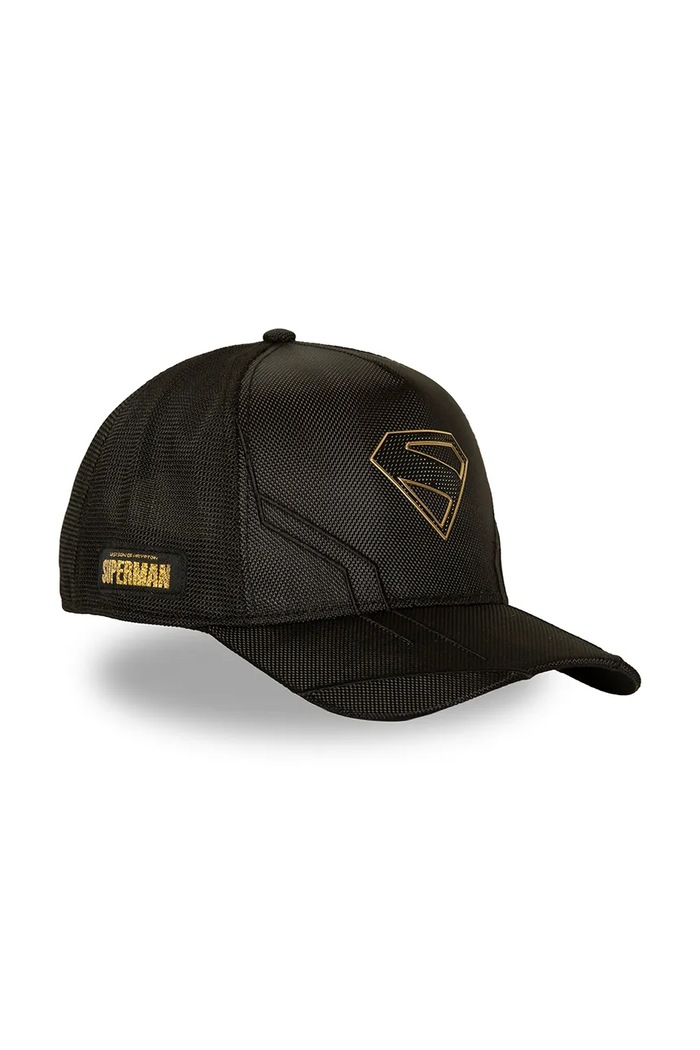Akcesoria Capslab Czapka z daszkiem trucker z bawełną x DC Comics CL.DC13.1.PCT.TEC czarny