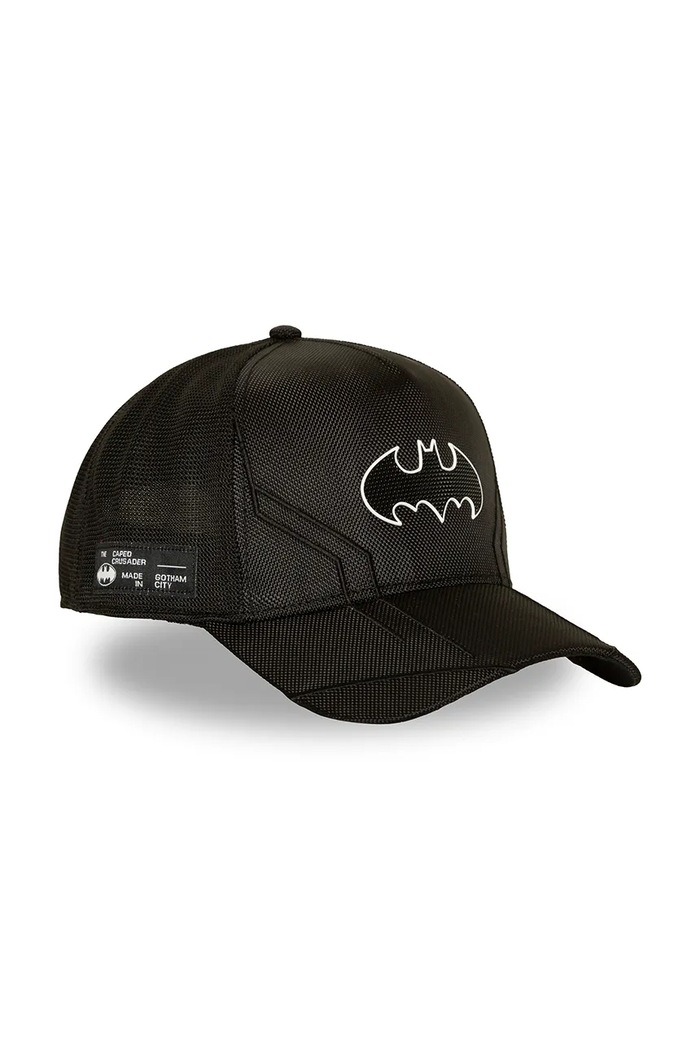 Akcesoria Capslab Czapka z daszkiem trucker z bawełną x DC Comics CL.DC13.1.PCT.BTC czarny