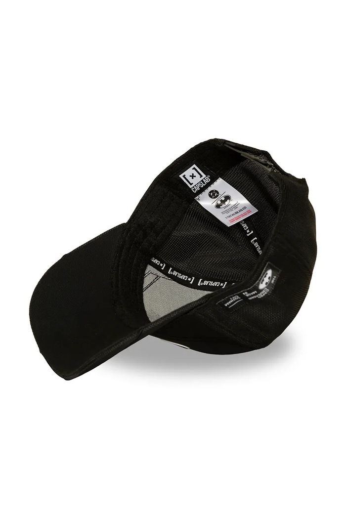 Czapka z daszkiem trucker z bawełną x DC Comics Capslab czarny CL.DC13.1.PCT.BTC