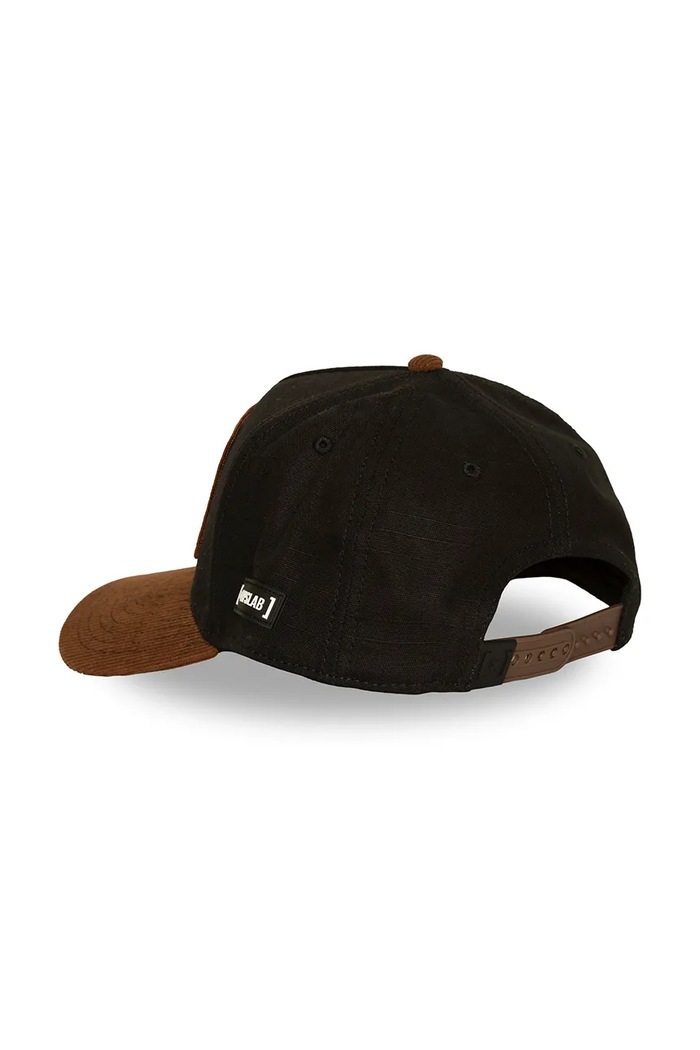 Czapka z daszkiem trucker z bawełną x Onepiece Capslab CL.OP8.1.CTA.MUG brązowy