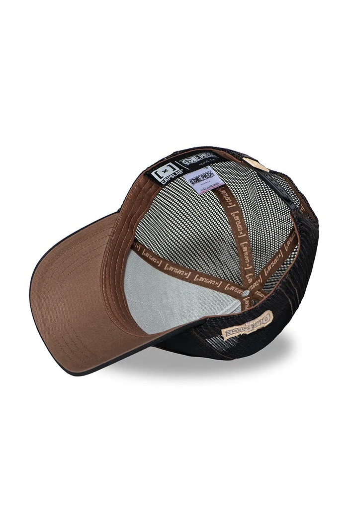 Czapka z daszkiem trucker z bawełną x Onepiece Capslab czarny CL.OP2.1.CAS.WAN3B