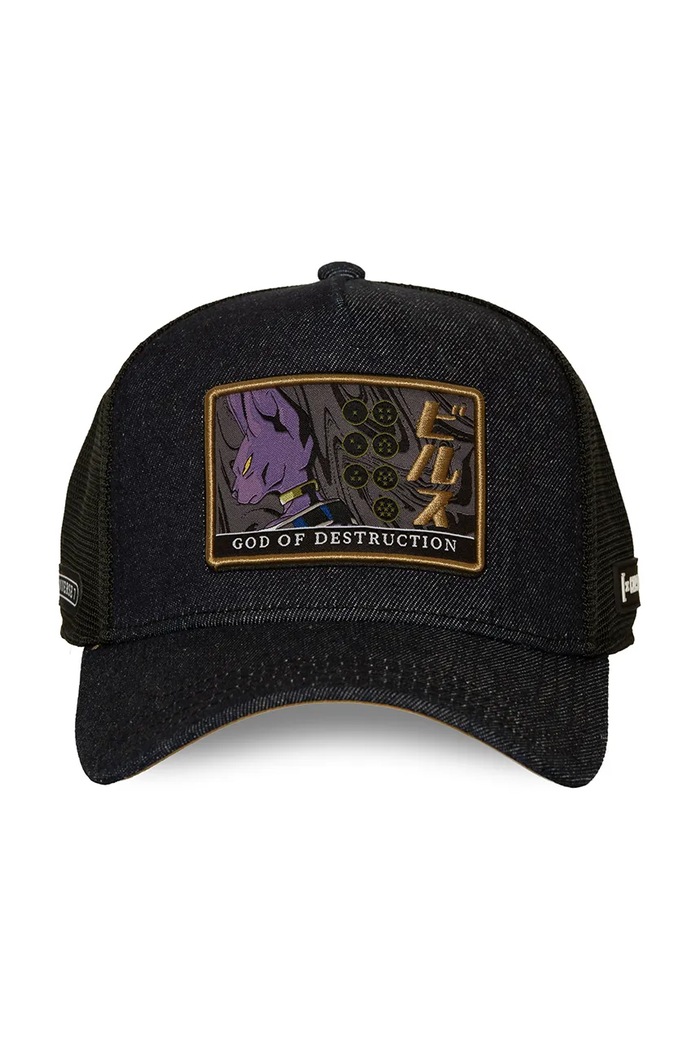 Capslab Czapka z daszkiem trucker z bawełną x Universe7 CL.DBS9.1.PCT.DES granatowy AW26