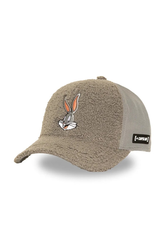 Capslab Czapka z daszkiem trucker z bawełną x Looney Tunes szary CL.LOO14.1.PCB.BUN