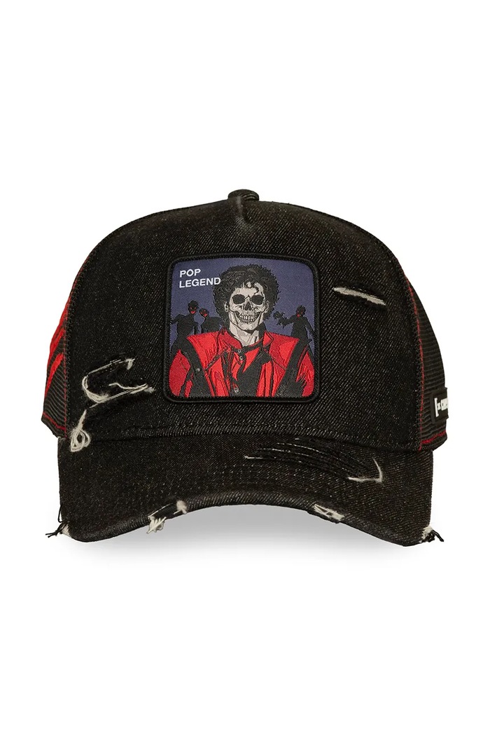 Capslab Czapka z daszkiem trucker z bawełną x Michael Jackson CL.STA1.1.PCT.POP czarny AW26