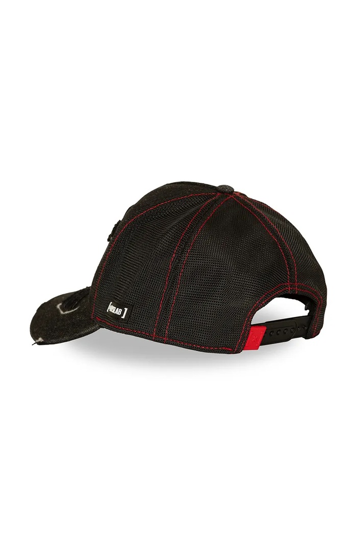 Czapka z daszkiem trucker z bawełną x Michael Jackson Capslab CL.STA1.1.PCT.POP czarny