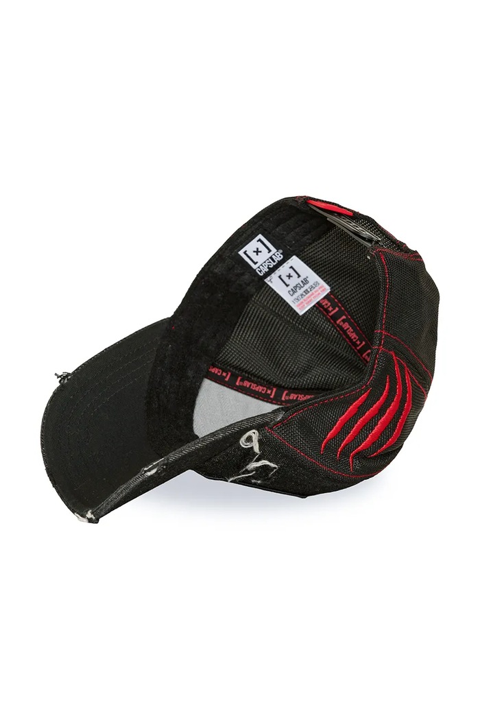 Czapka z daszkiem trucker z bawełną x Michael Jackson Capslab czarny CL.STA1.1.PCT.POP