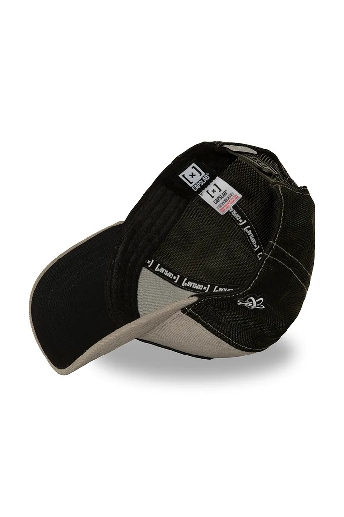 Czapka z daszkiem trucker z bawełną x Einstein Capslab szary CL.ART1.1.PCT.THUG