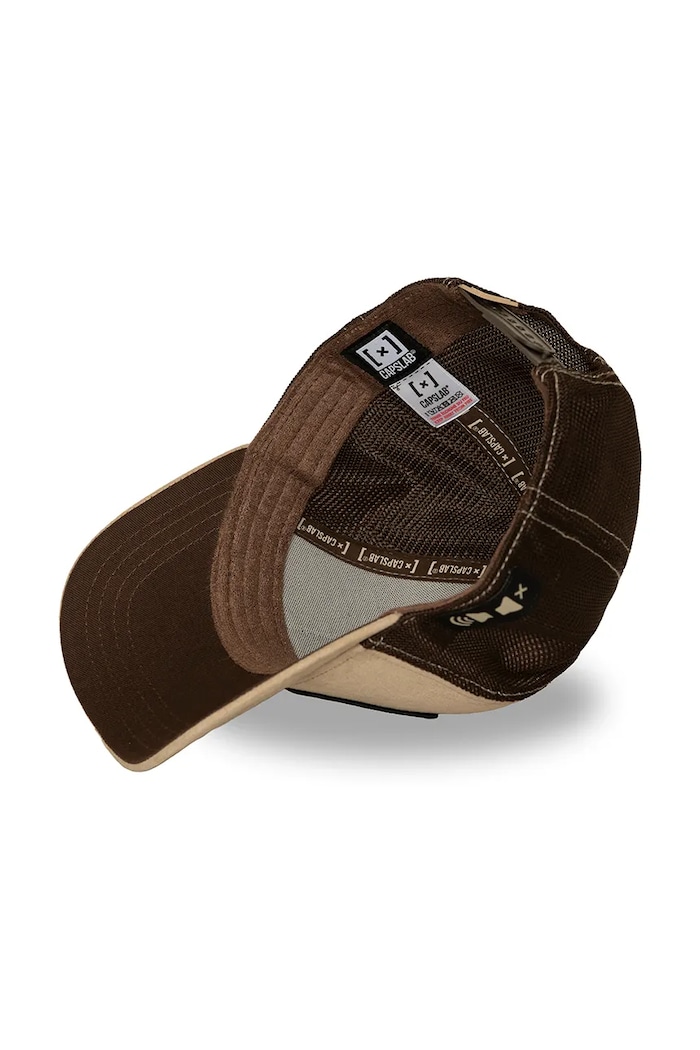Czapka z daszkiem trucker z bawełną x van Gogh Capslab beżowy CL.ART1.1.PCT.MONO