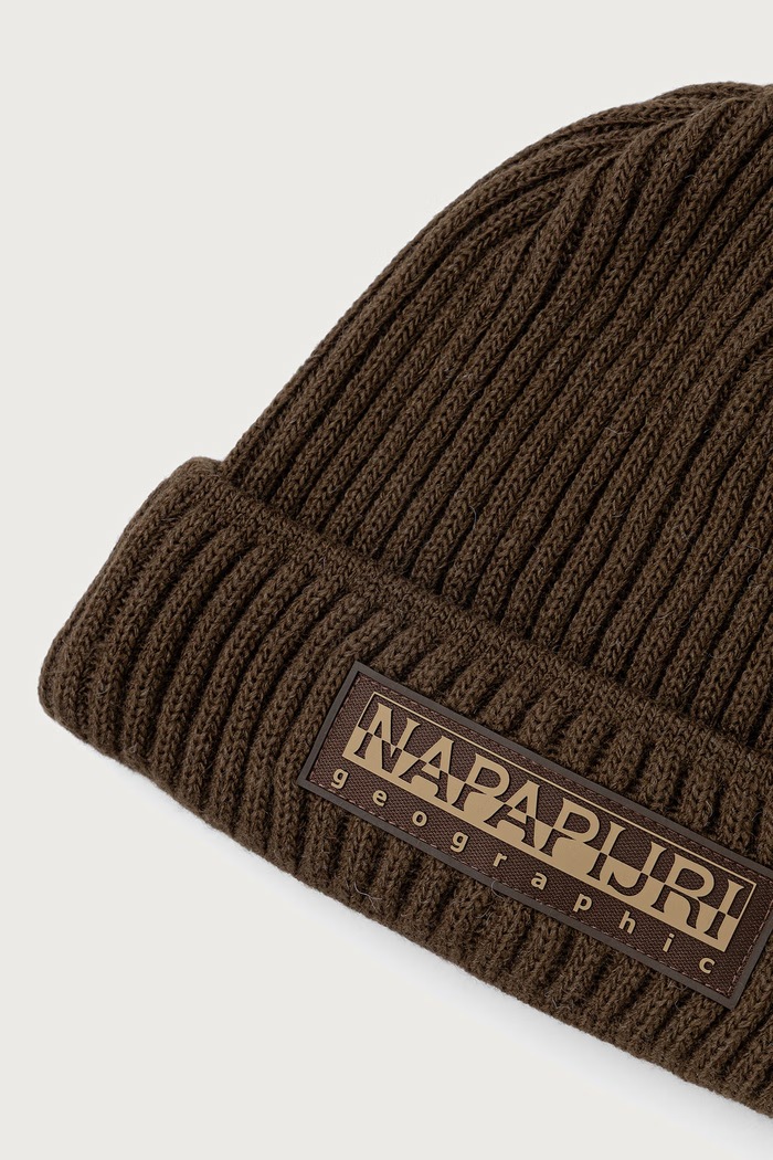 Akcesoria Napapijri Czapka beanie F-Vispa NP0A4HXMWT31 brązowy