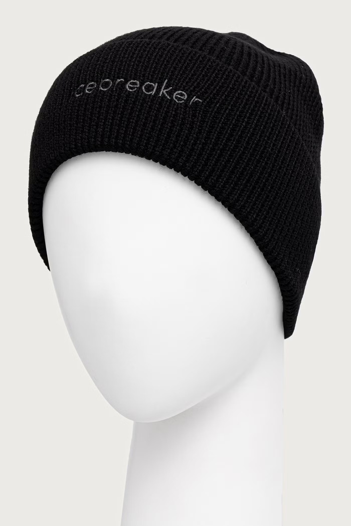 Akcesoria Icebreaker Czapka beanie z wełny merino Merino All Day IB0A573J0011 czarny