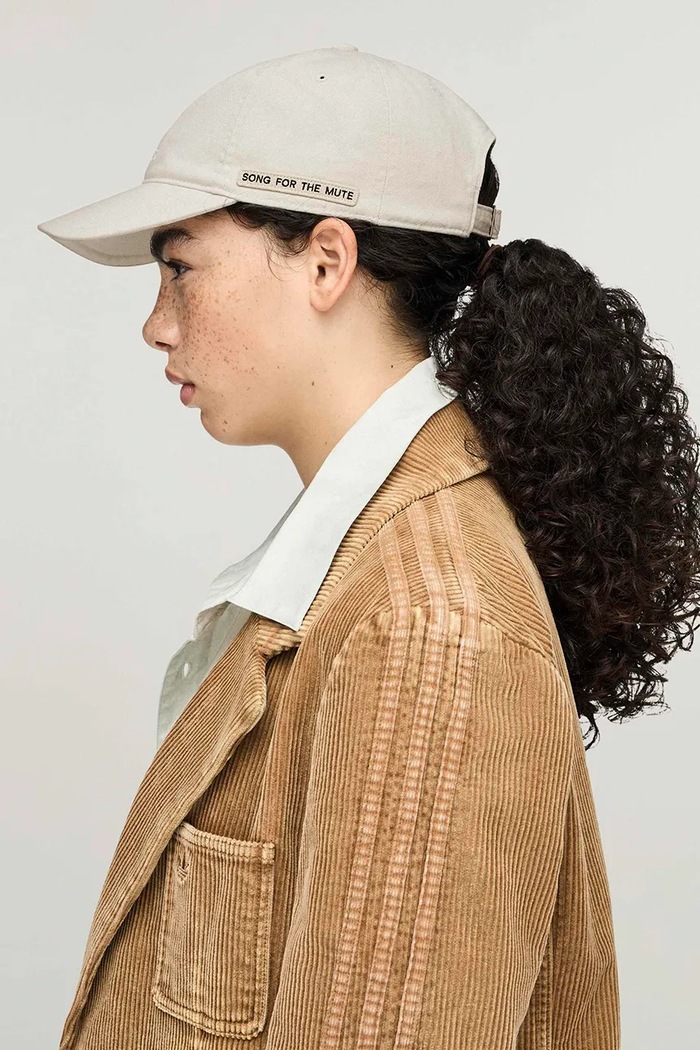 ADI008 Cap x SFTM șapcă de baseball din bumbac adidas Originals bej LE9468