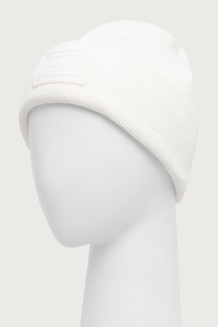 Lacoste Σκούφος με βαμβάκι RB9885 λευκό AW26