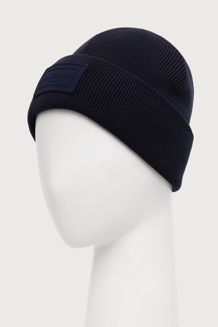 Lacoste czapka z bawełną RB9885 granatowy AW26