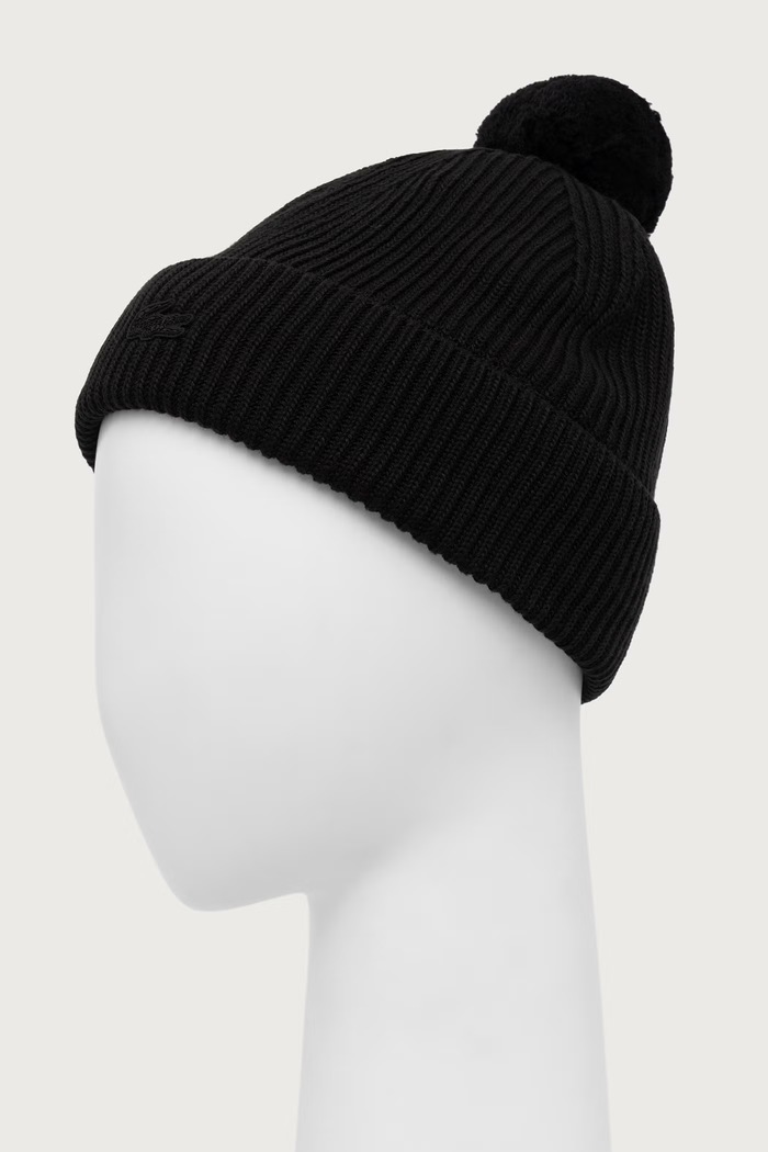 Lacoste Czapka z pomponem z wełną RB7028 czarny AW26