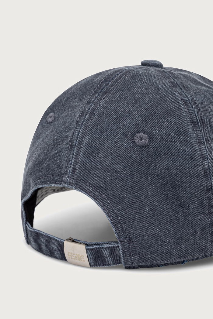 Akcesoria MM6 Maison Margiela Czapka z daszkiem bawełniana S62TC0046.M13318 granatowy