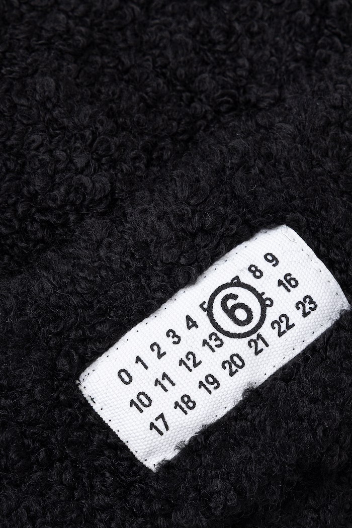 MM6 Maison Margiela czapka z dodatkiem wełny S62TB0009.M13342 czarny AW26
