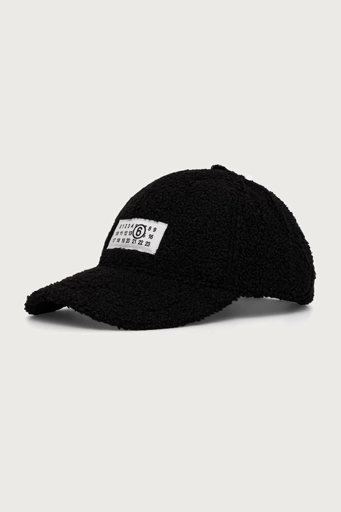 MM6 Maison Margiela Czapka z daszkiem czarny S52TC0072.M13319