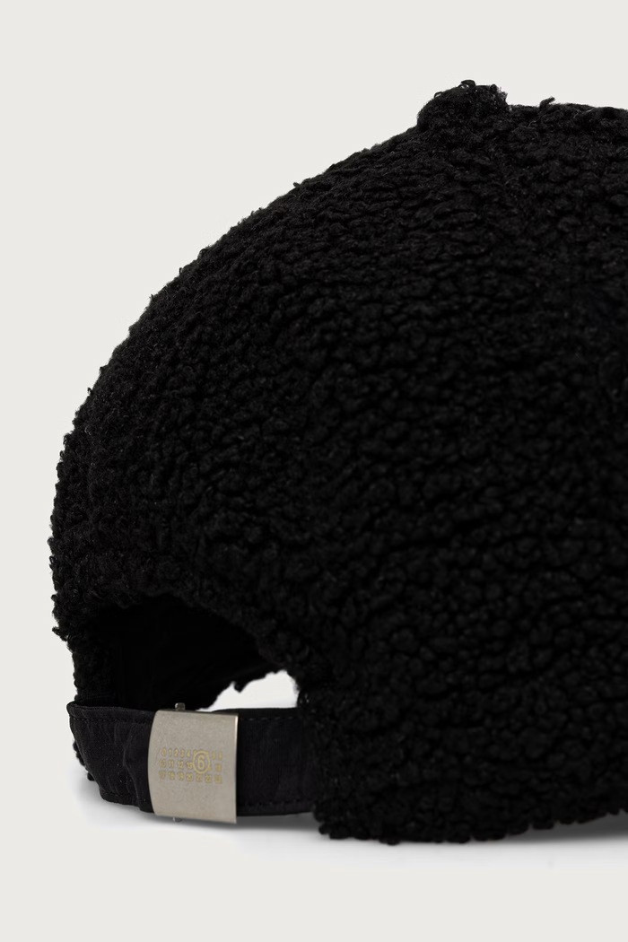Akcesoria MM6 Maison Margiela Czapka z daszkiem S52TC0072.M13319 czarny