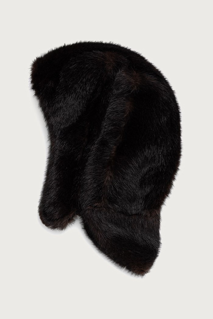 Akcesoria MM6 Maison Margiela czapka S52TC0067.M35637 brązowy