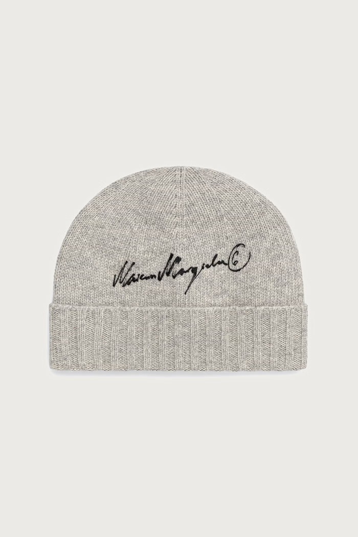 MM6 Maison Margiela czapka z wełną szary S52TB0025.M13288