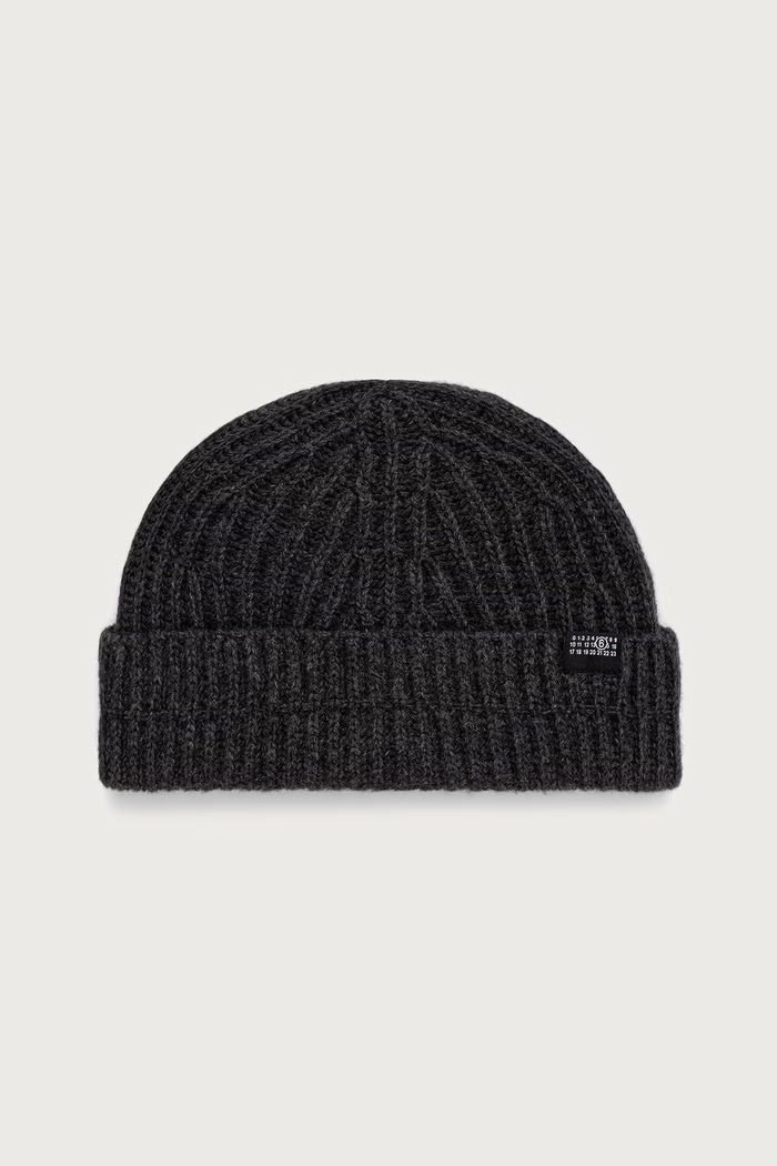 MM6 Maison Margiela czapka beanie z wełną szary S52TB0016.M13285