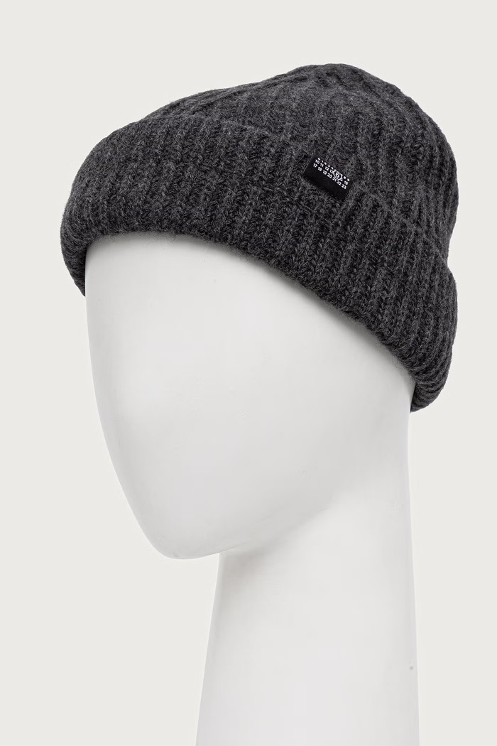 MM6 Maison Margiela czapka beanie z wełną S52TB0016.M13285 szary AW26