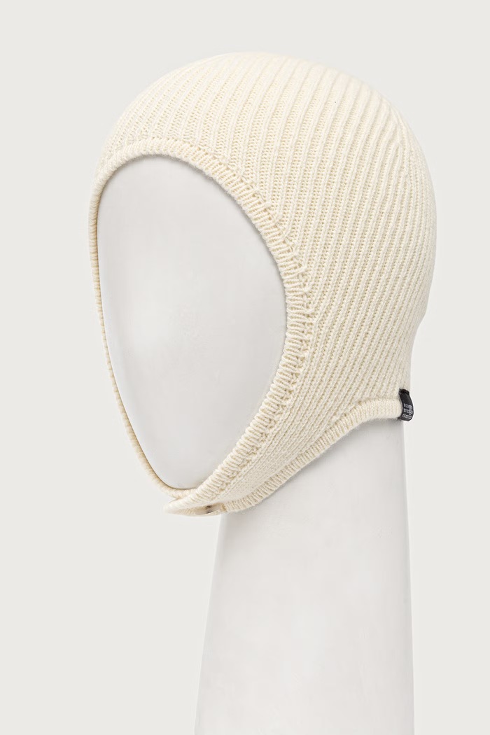 Akcesoria MM6 Maison Margiela czapka z wełną S52TB0015.M13293 beżowy